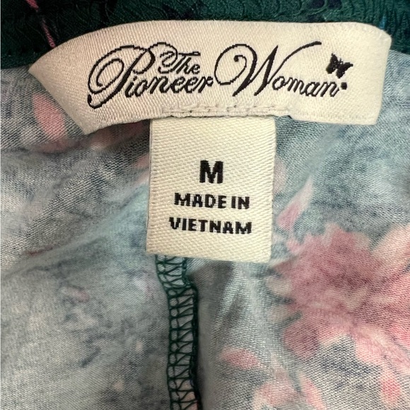 The Pioneer Woman Green Floral Knit Dress Size M - Picture 8 of 10